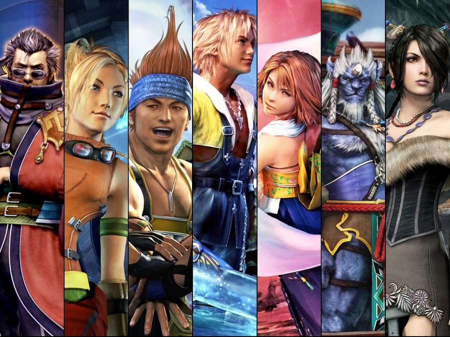 All of the main characters from Final Fantasy X